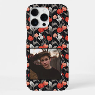Minimalistic Mother Gift Tulip Custom iPhone 16 Pro Max Case