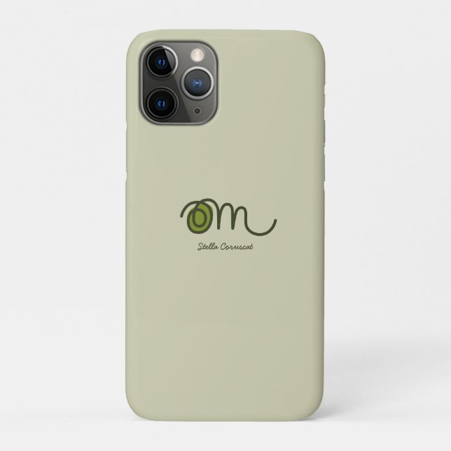 Minimalistic Om Handwritten Personalized Case-Mate iPhone Case (Back)