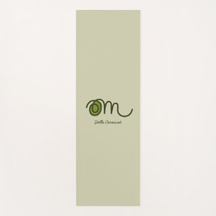 Minimalistic Om Handwritten Personalized Yoga Mat