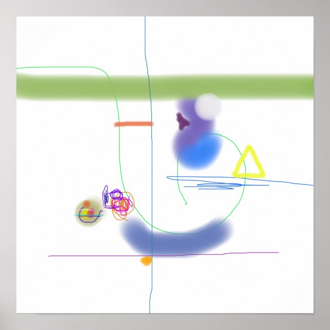 Minimalistic Organic Forms Poster (Front)