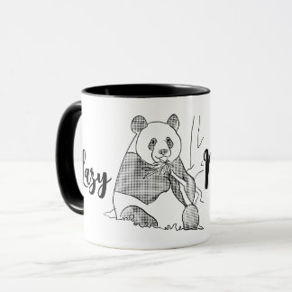 Minimalistic Panda Lazy Morning Mug