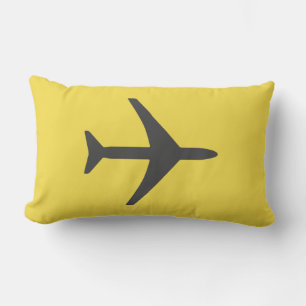 Minimalistic Plane Aeroplane Aviation Fly Cushion