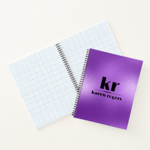 Minimalistic Purple Iridescent Texture Notebook