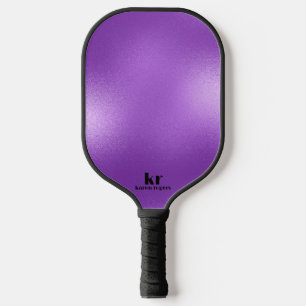Minimalistic Purple Iridescent Texture Pickleball Paddle