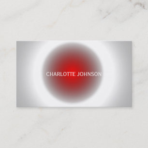 Minimalistic Red Circle Vip Business Card