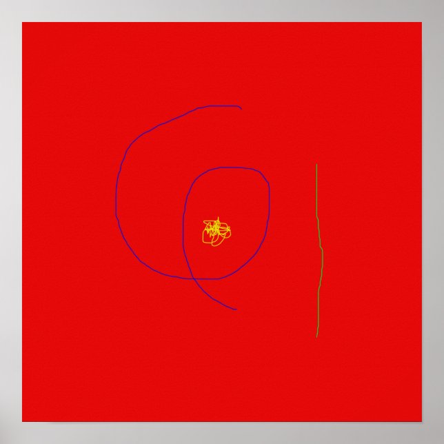 Minimalistic Red Poster (Front)