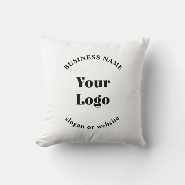 Minimalistic Retro-Modern Template for Your Logo Cushion (Front)