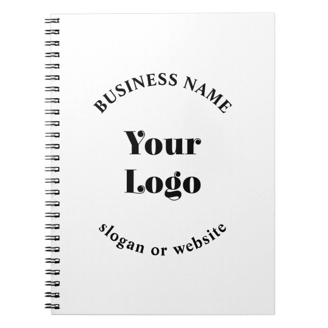 Minimalistic Retro-Modern Template for Your Logo Notebook (Front)