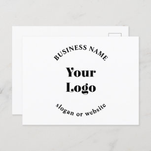 Minimalistic Retro-Modern Template for Your Logo Postcard