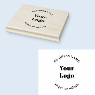 Minimalistic Retro-Modern Template for Your Logo Rubber Stamp