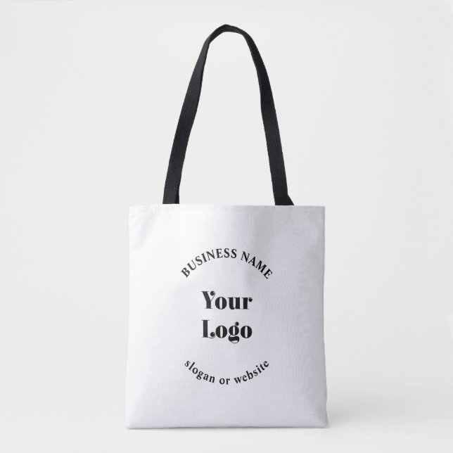 Minimalistic Retro-Modern Template for Your Logo Tote Bag (Front)