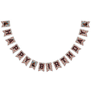 Minimalistic Rose Floral Wife’S Birthday Bunting