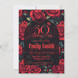 Minimalistic Rose Sparkle Kids’ Birthday Invitation