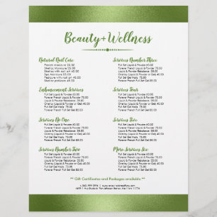 Minimalistic Shimmering Green Background Flyer