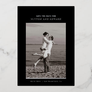 Minimalistic simple single photo foil