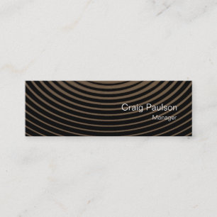 Minimalistic Skinny Waves Pattern Business Card