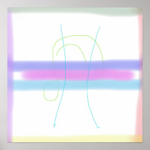 Minimalistic Soft Blended Colours Poster