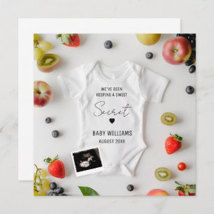 Minimalistic Summer Pregnancy Announcement