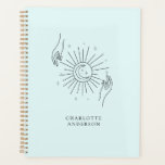 Minimalistic sun moon stars planner<br><div class="desc">Minimalistic sun moon stars planner.
Just edit your product in a few minutes. You can change the font/size/colour and position using "further personalise".</div>