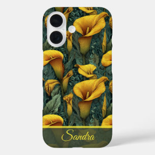 Minimalistic Teacher Appreciation Gift Calla Lilie iPhone 16 Case
