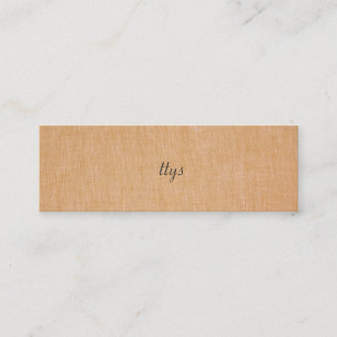 Minimalistic TTYS Faux Linen Mini Business Card