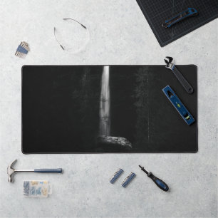 Minimalistic waterfall Peričnik Slovenia Desk Mat