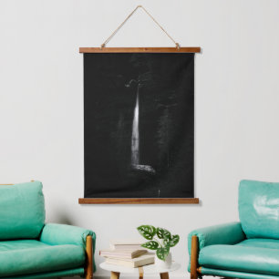 Minimalistic waterfall Peričnik Slovenia Hanging Tapestry