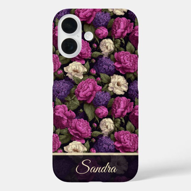 Minimalistic Wedding Favours Hydrangeas Flower Nam Case-Mate iPhone Case (Back)