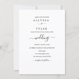 Minimalistic Wedding Invitation