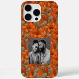 Minimalistic Women Gift Lillies Custom iPhone 16 Pro Max Case