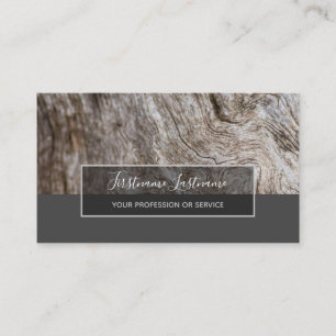 Minimalistic wooden grey rectangle stripes busines business card