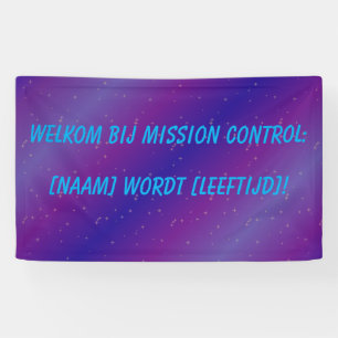 Minimalistische Ruimtevaart Welkomstbanner -  Banner