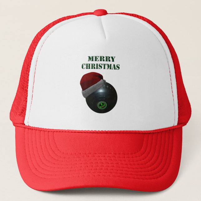 Minimalists Bowls Merry Christmas,  Trucker Hat (Front)