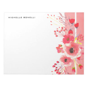 Minimalst Modern Floral Notepad