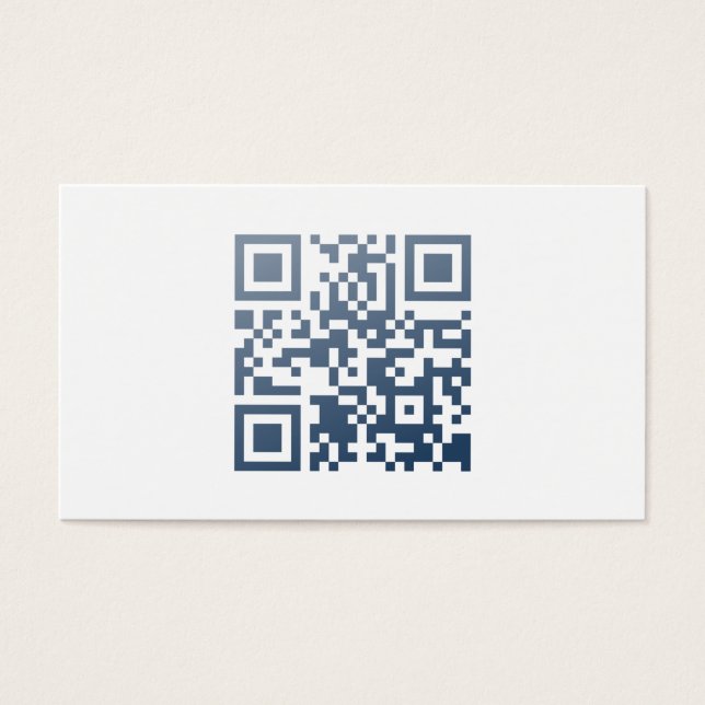 Minimum Business Card (QR Code and Name) (Front)