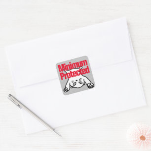 Minimum Protected Square Sticker