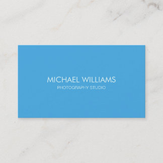 Minimum Simple Professional Elegant Blue Business Card