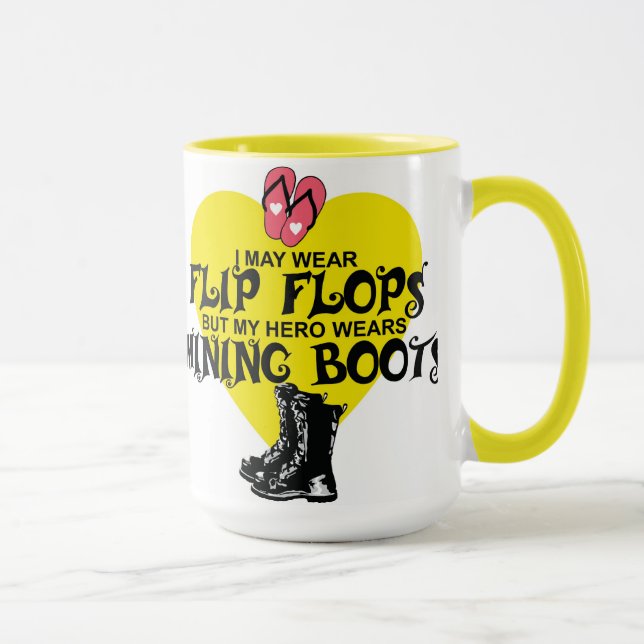 MINING BOOTS MUG (Right)