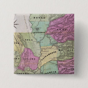 Mining District of California 15 Cm Square Badge