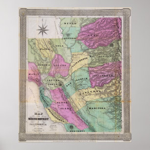 Mining District of California Poster
