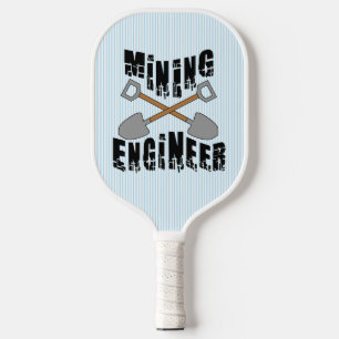Mining Engineer Crossed Shovels Pickleball Paddle