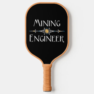 Mining Engineer Decorative Line Pickleball Paddle