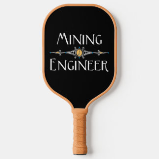 Mining Engineer Decorative Line Pickleball Paddle