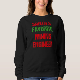 Mining Engineer Funny Pajama Christmas Raglan Sweatshirt