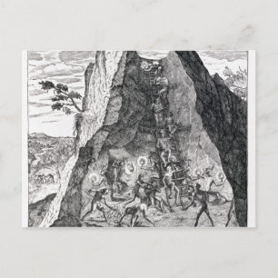 Mining', Frankfurt, 1602 Postcard