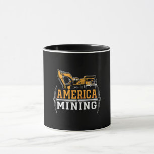 Mining Trucker America Mining Mine Coal Mine Truck Mug