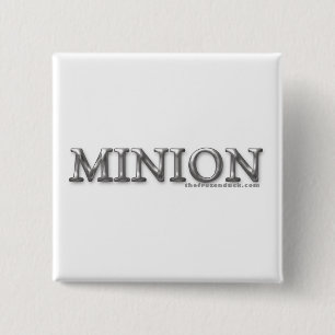 Minion 15 Cm Square Badge