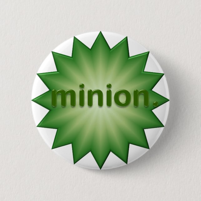 Minion 6 Cm Round Badge (Front)