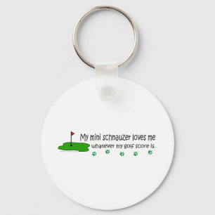 MiniSchnauzer Key Ring