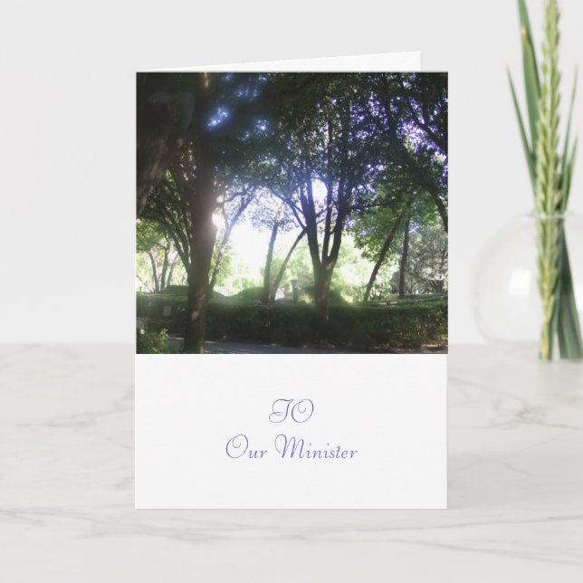 Minister Card (Front)